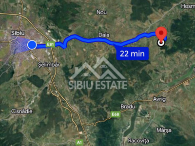 Teren constructii casa/cabana 5271 mp Valea Hrtibaciului Nucet 