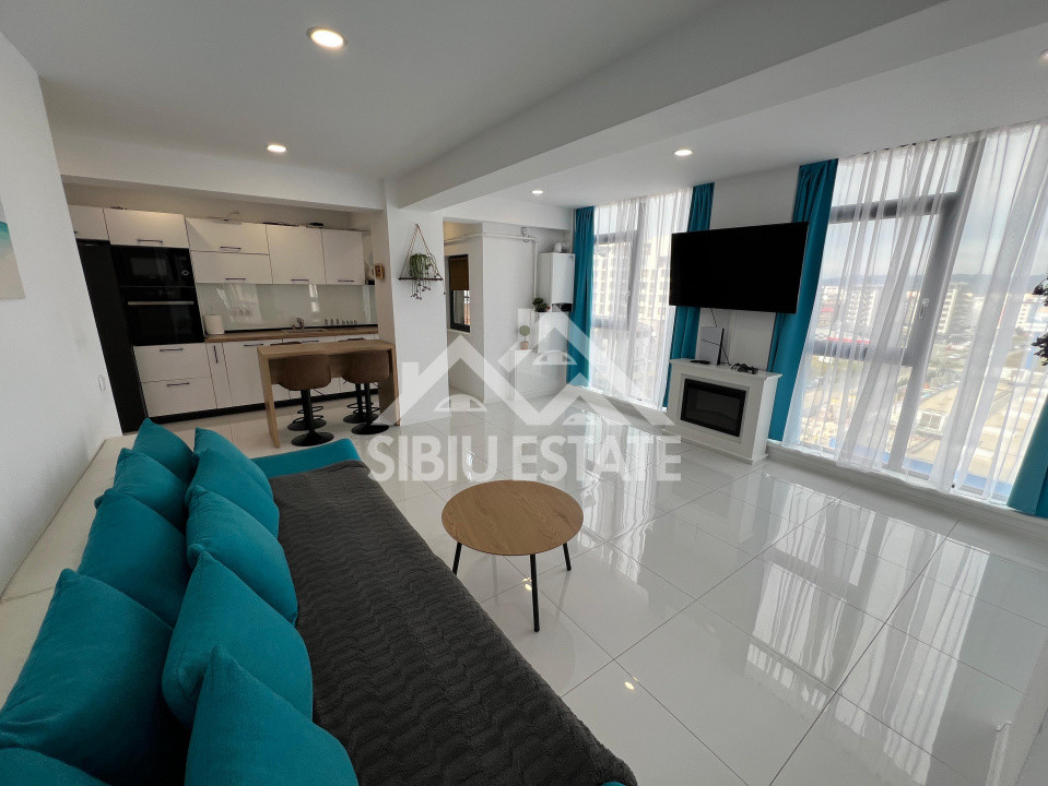 Apartament super luminos, 3 camere, 2 bai 82 mp, zona Doamna Stanca