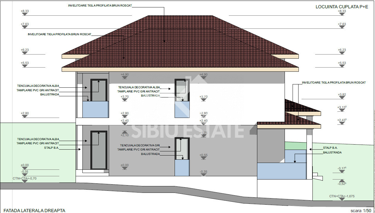 Duplex spațios cu priveliște superbă spre cetate, Cisnădie