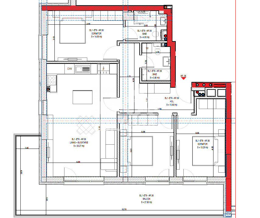 Apartament modern si generos cu 4 camere ,Calea Surii Mici