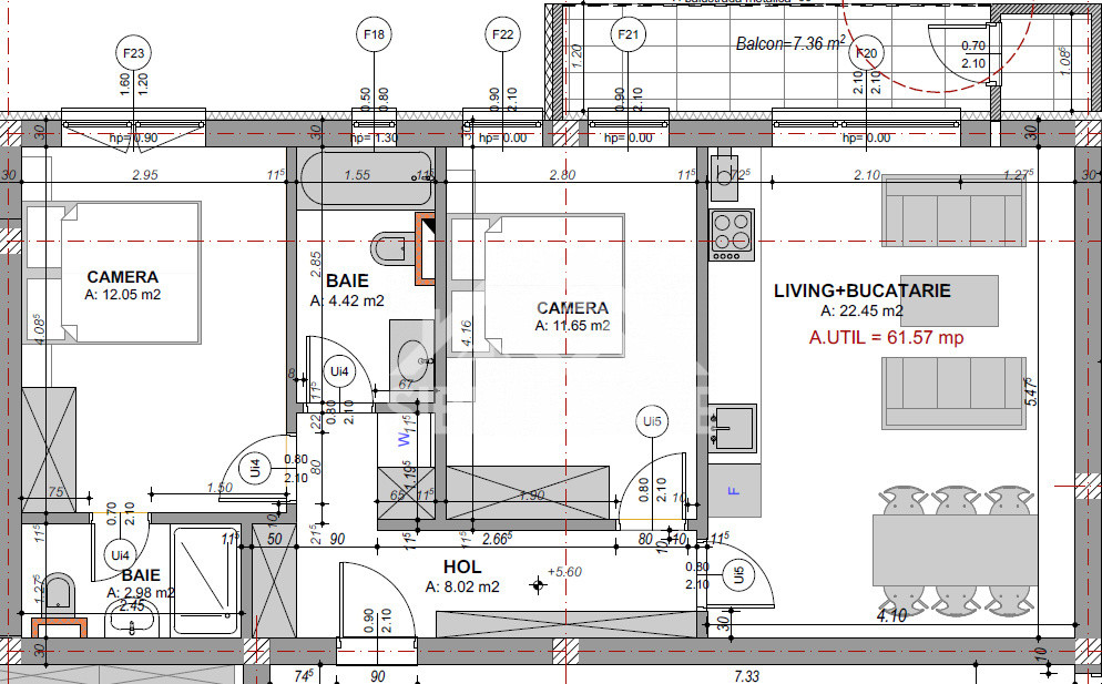  Apartament cu 3 camere , în zona Doamna Stanca 