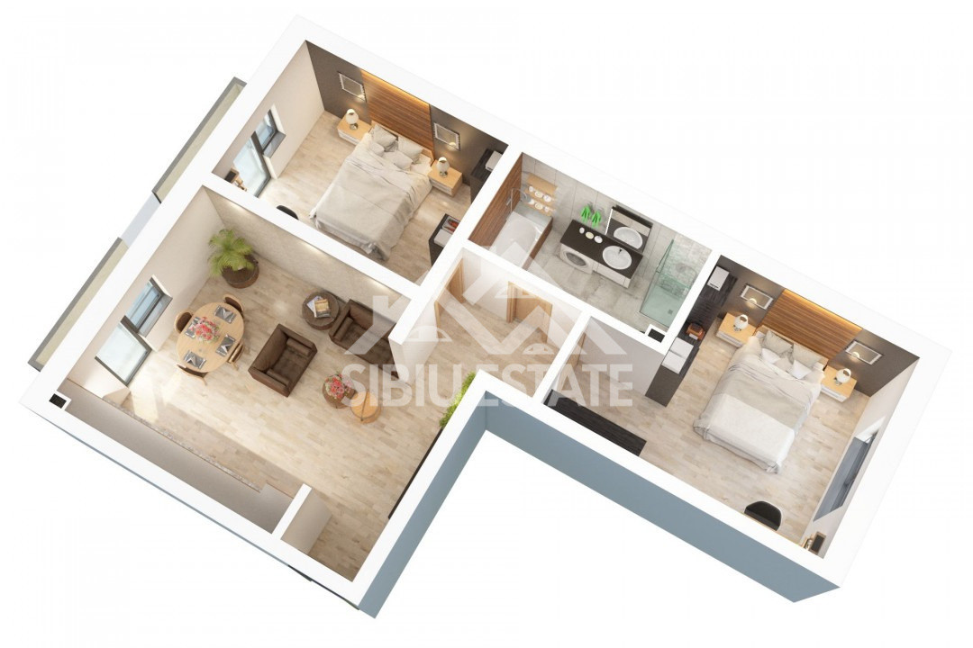 Apartament 3 camere, Doamna Stanca, Loc parcare inclus