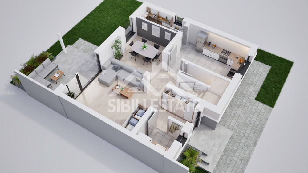 Casa ideală lângă Sibiu, cu 4 camere - confort si liniste!