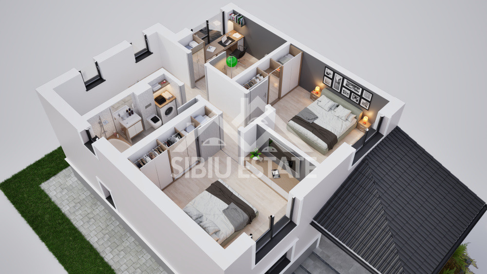 Duplex modern cu 4 camere, 102 mp – oază de liniște aproape de orașul Sibiu