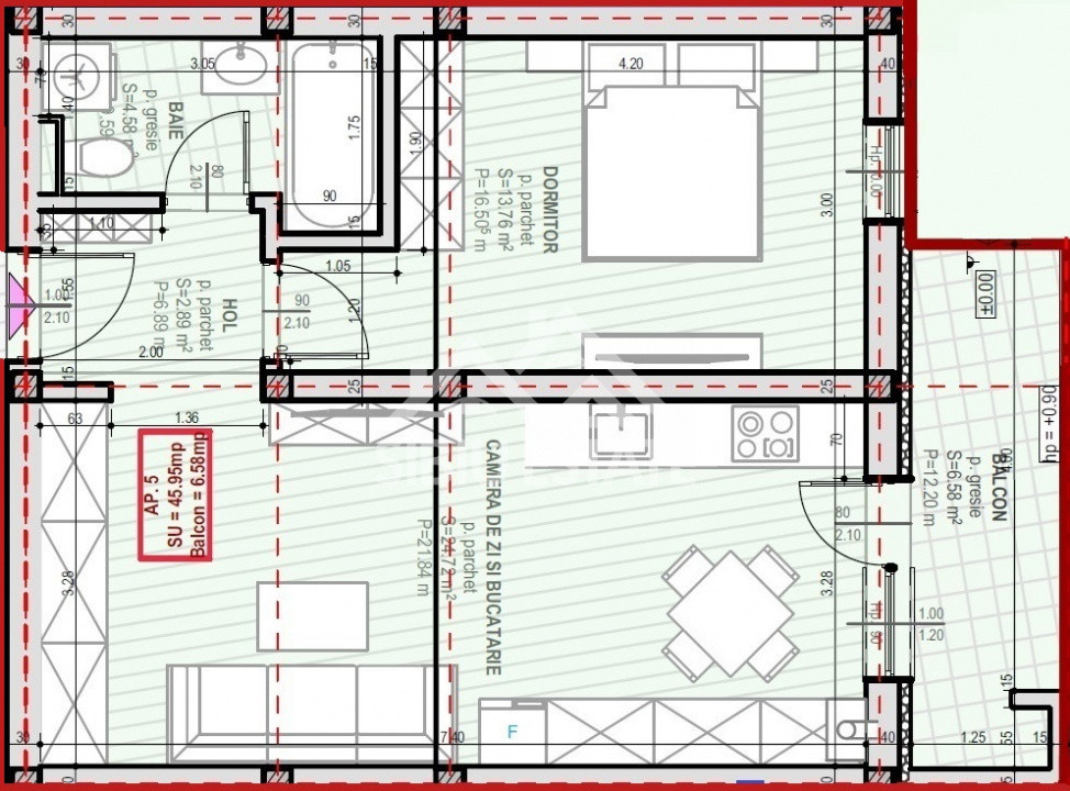 Investiția perfectă: apartament modern cu 2 camere si balcon în Șelimbăr