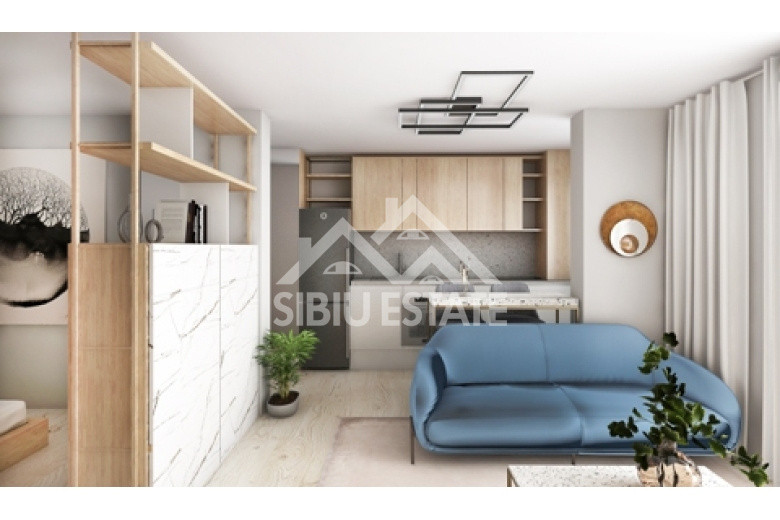 Garsoniera tip Studio cu balcon, finisata la cheie, parcare inclusa