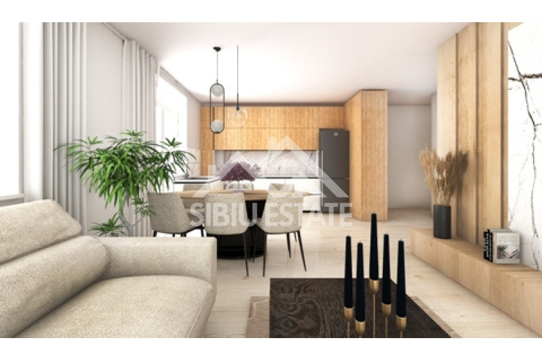 Apartament 2 camere, finisat la cheie, cu balcon
