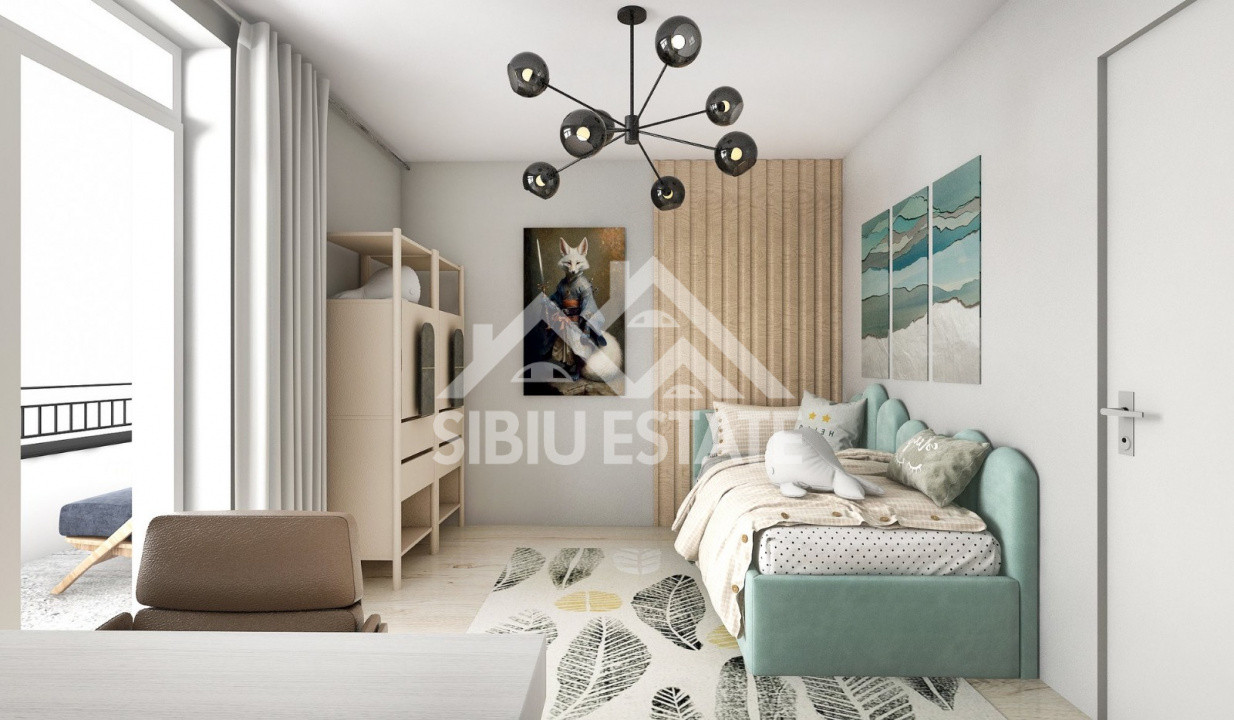  Apartament 3 camere –  Finisat la Cheie , Parcare Inclusă