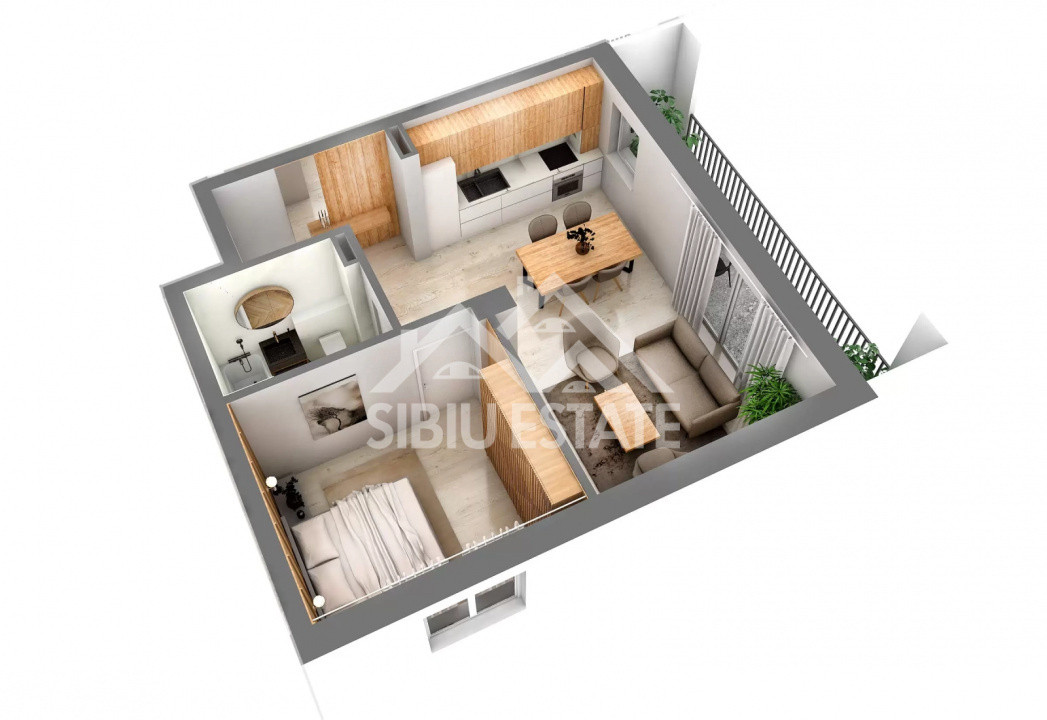 Apartament 2 Camere Finisat, Zona Doamna Stanca,Comision 0