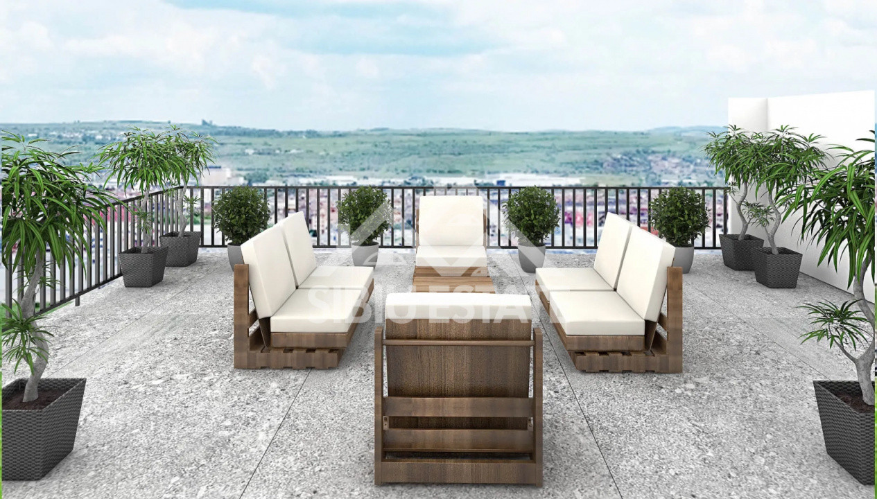  Apartament Penthouse 3 Camere, Finisat, Parcare Interioara,Comision 0