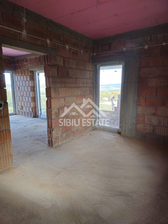 Casa 130 mp, teren 2800 mp, priveliște superbă – Marginimea Sibiului