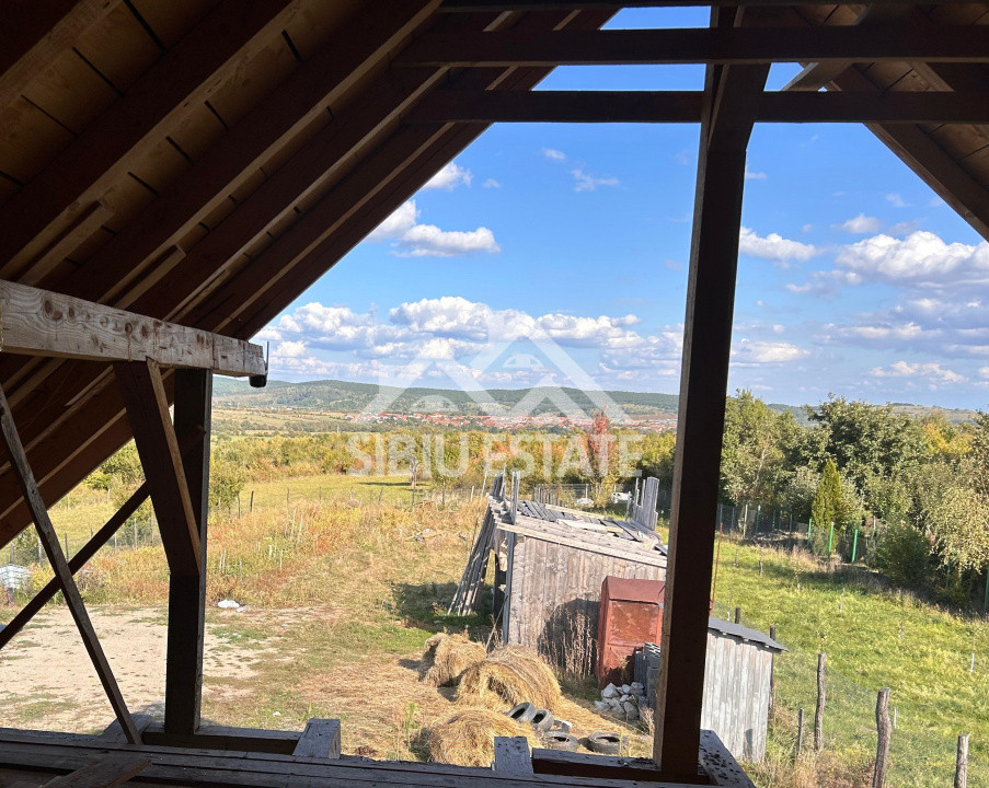 Casa 130 mp, teren 2800 mp, priveliște superbă – Marginimea Sibiului
