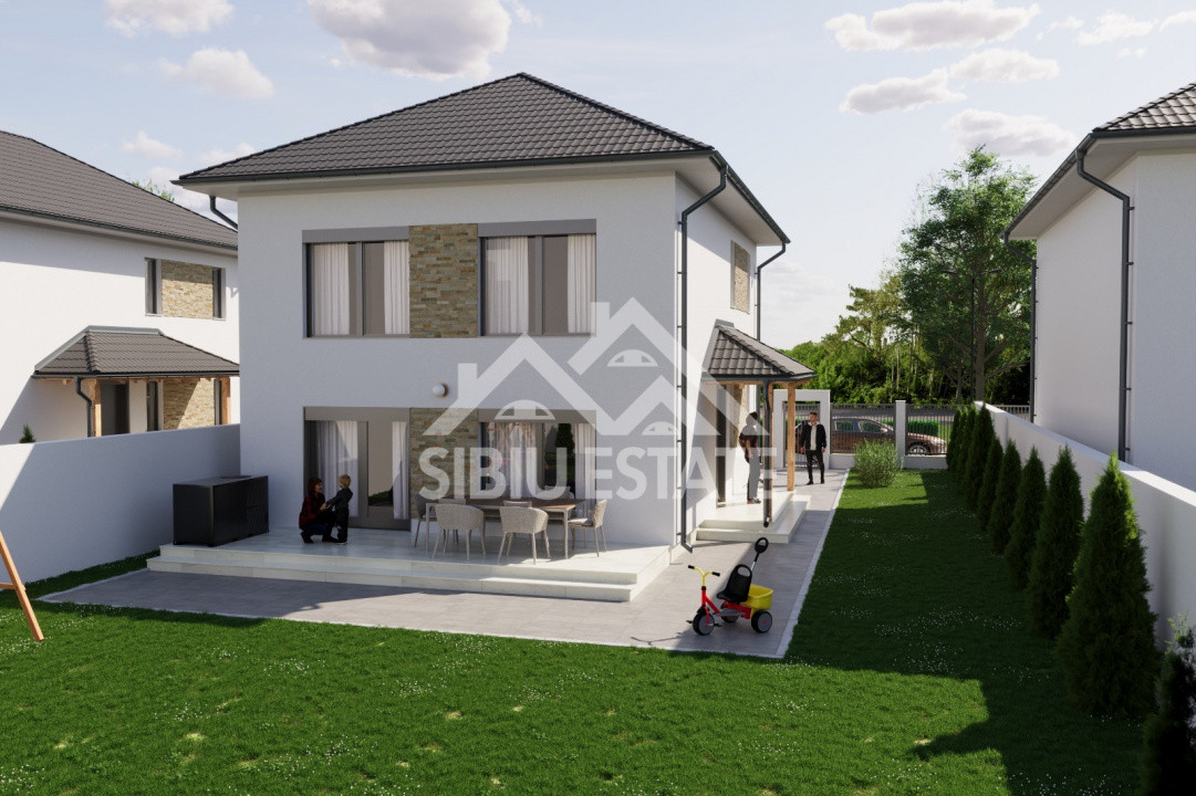 Casă individuală de vânzare – Șura Mică ,Teren 475 mp, zonă linistita