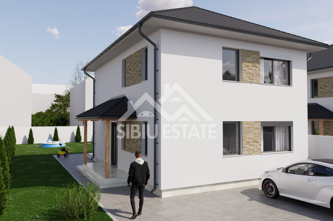 Casă individuală de vânzare – Șura Mică ,Teren 475 mp, zonă linistita