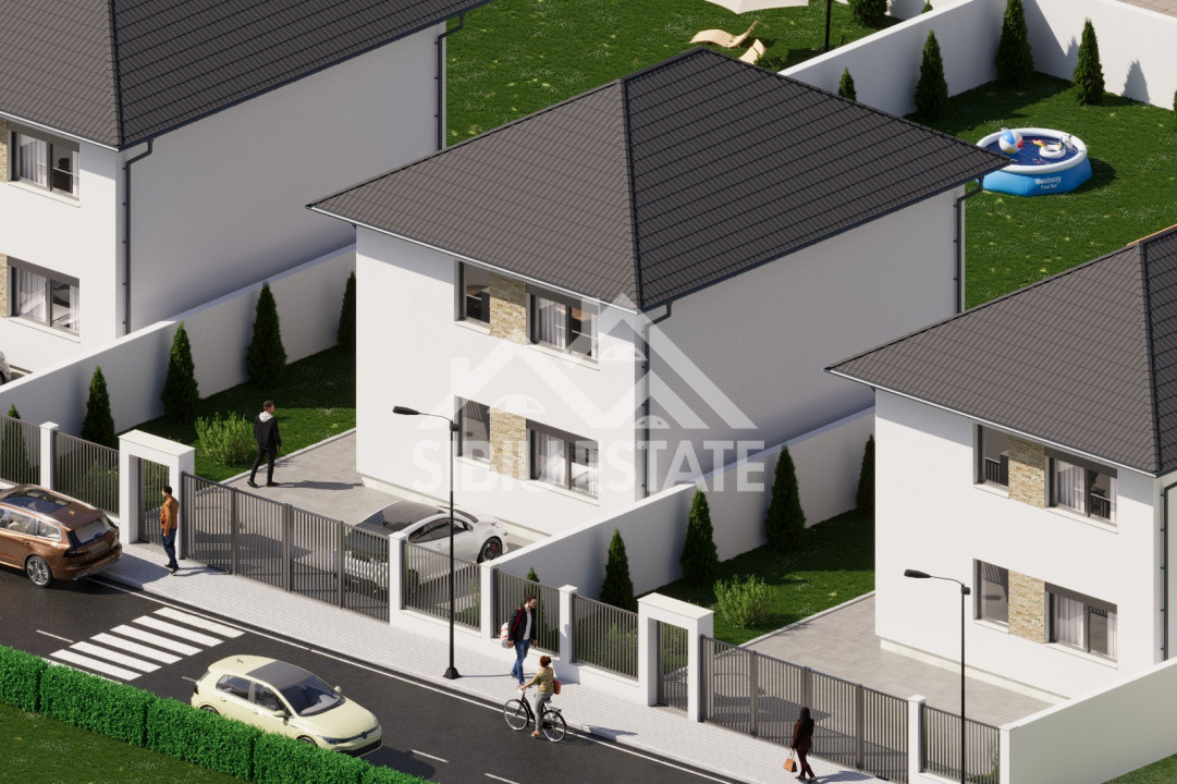 Casă individuală de vânzare – Șura Mică ,Teren 475 mp, zonă linistita