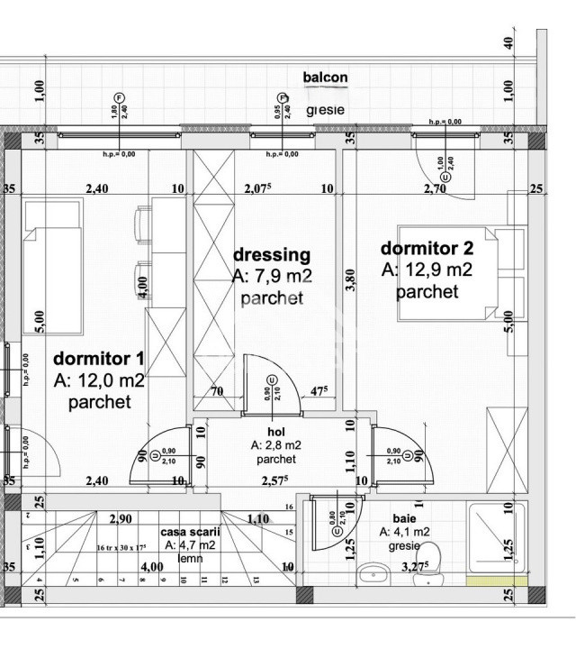 Casa la pret de apatrament 4 camere 2 bai
