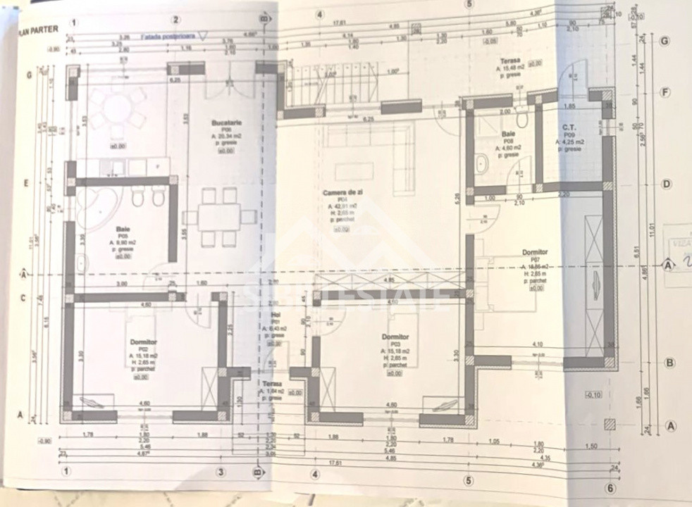 Casa pe un nivel, garaj, teren 600 Sibiu Tocile