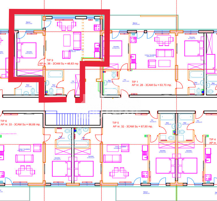  Apartament 2 camere de vânzare, Doamna Stanca, Sibiu, Parcare inclus