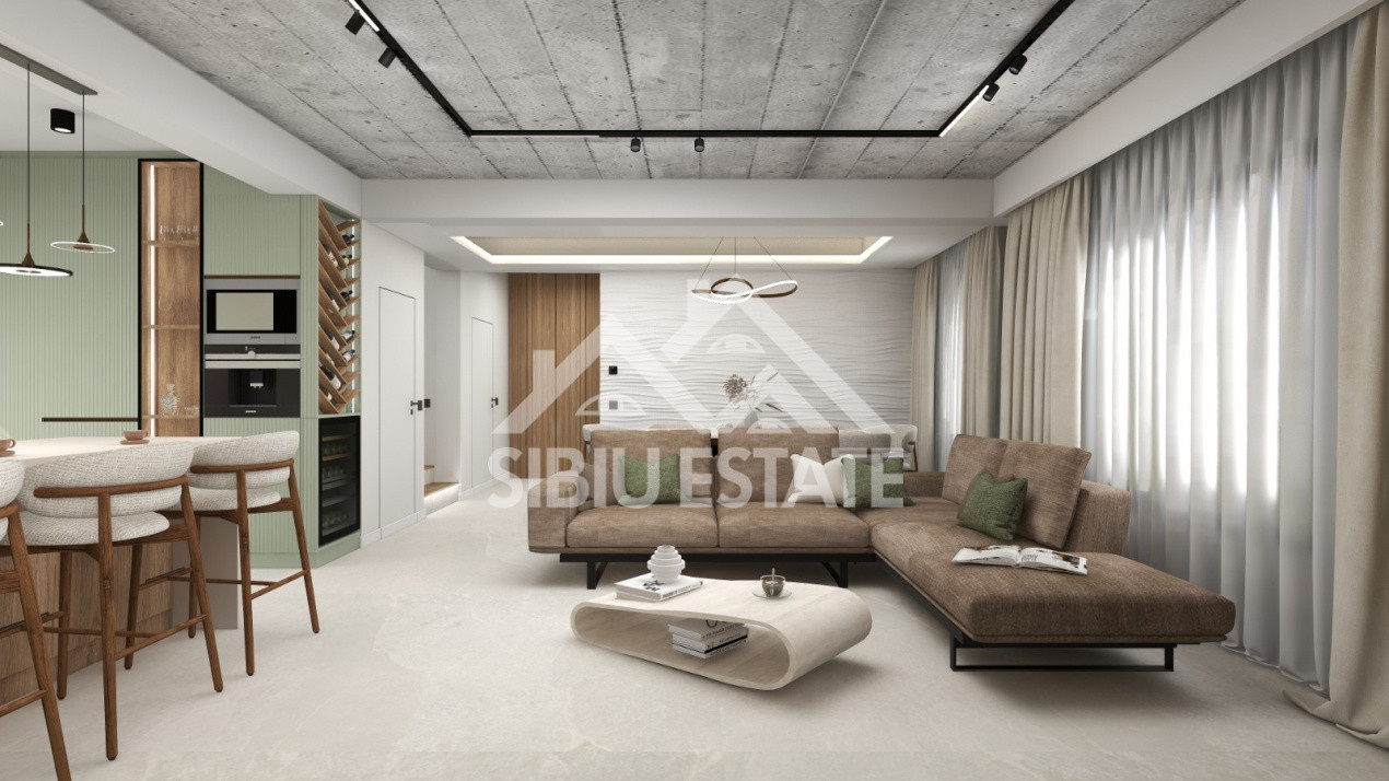 Casa 4 camere, 3 bai, garaj si curte larga, Sibiu Selimbar