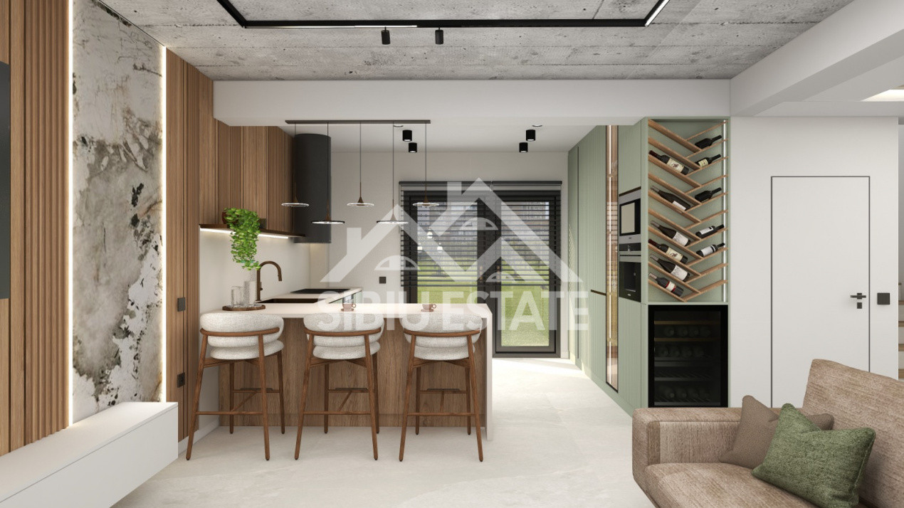 Casa 4 camere, 3 bai, garaj si curte larga, Sibiu Selimbar