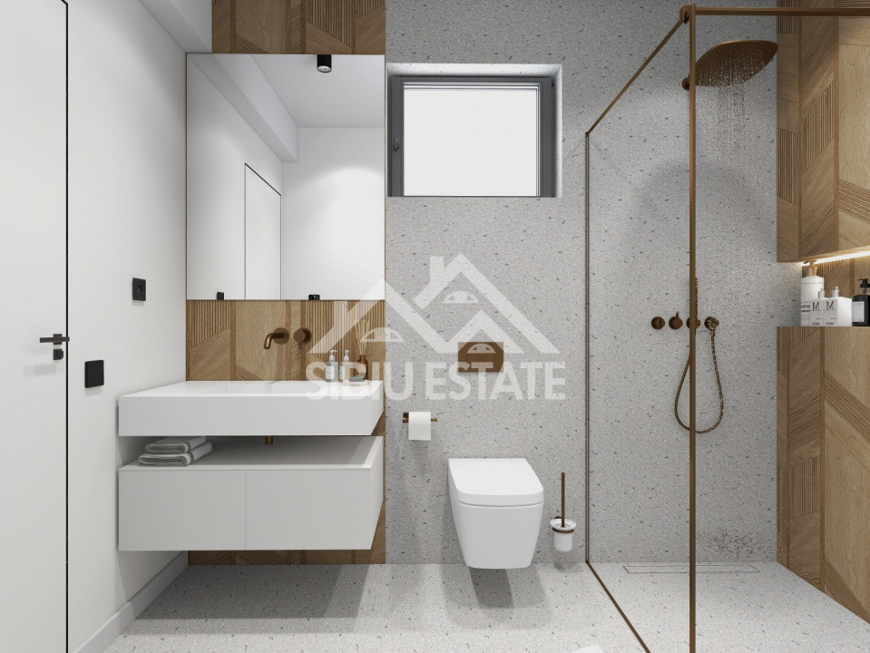 Casa 4 camere, 3 bai, garaj si curte larga, Sibiu Selimbar