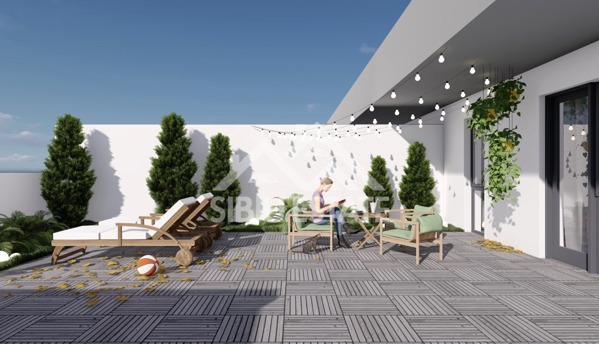 Penthouse Sibiu 4 camere, 2 bai terasa mare cu vedere panoramica