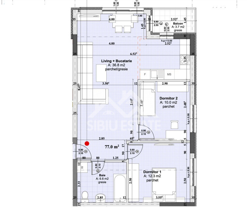 Apartament 3 camere Sibiu, Dna Stanca, lift si parcare