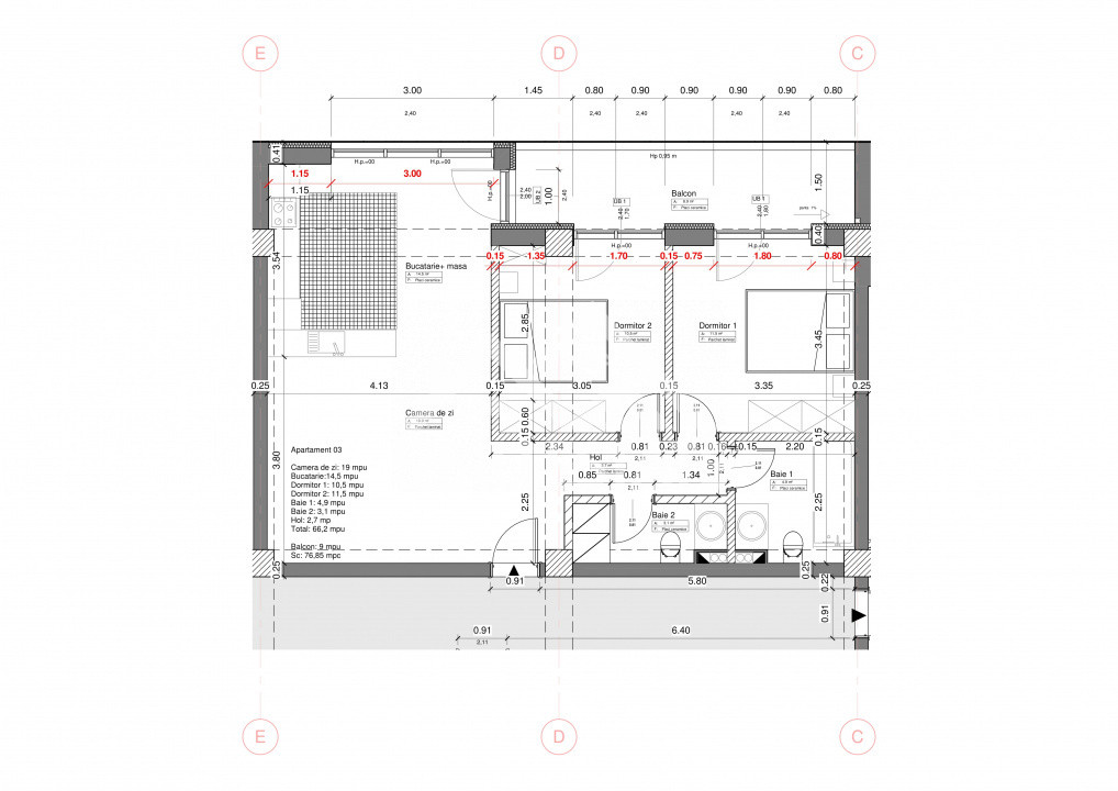 Apartament 3 camere, 2 bai Sibiu central Imobil Top lift garaj boxa
