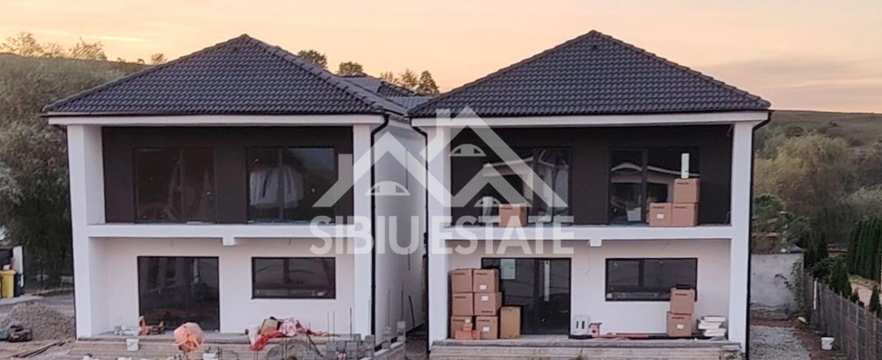 Casa noua 4 camere, 2 bai, Selimbar teren 480 mp