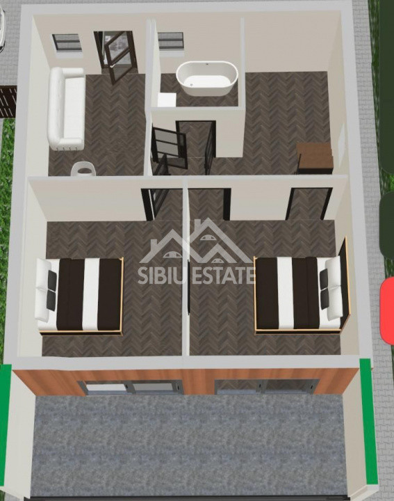 Casa noua 4 camere, 2 bai, Selimbar teren 480 mp