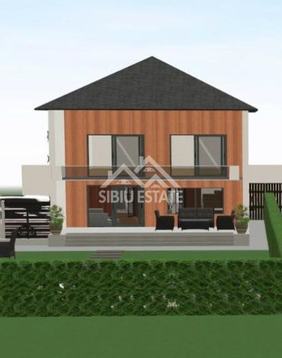 Casa noua 4 camere, 2 bai, Selimbar teren 480 mp