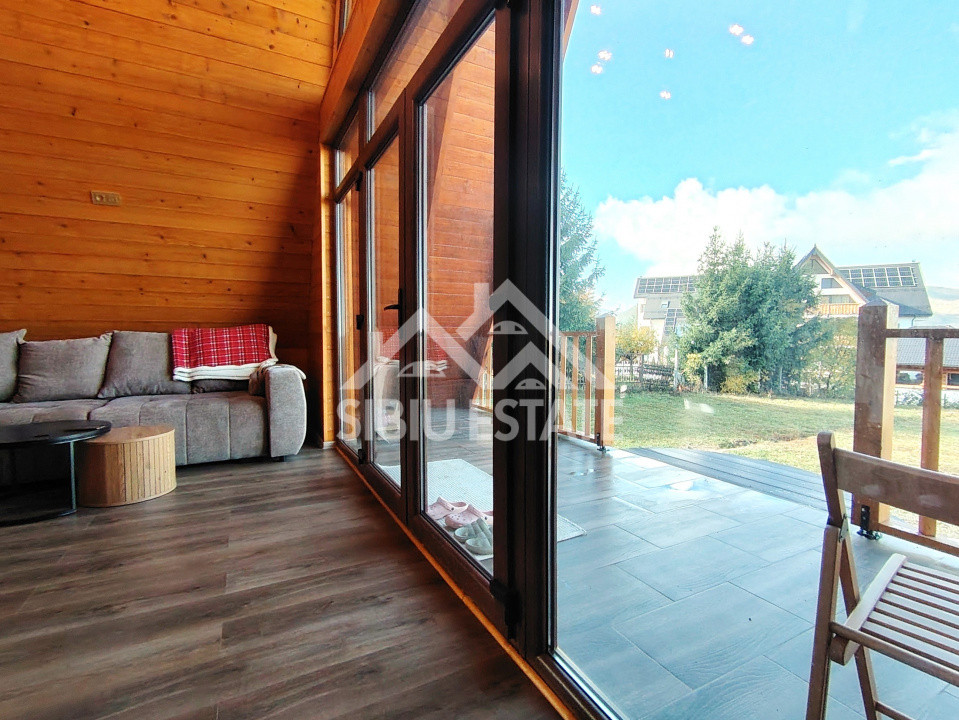 Casa de vacanta noua Sibiu Gura Raului, teren 1100mp