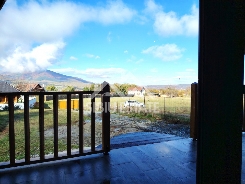 Casa de vacanta noua Sibiu Gura Raului, teren 1100mp