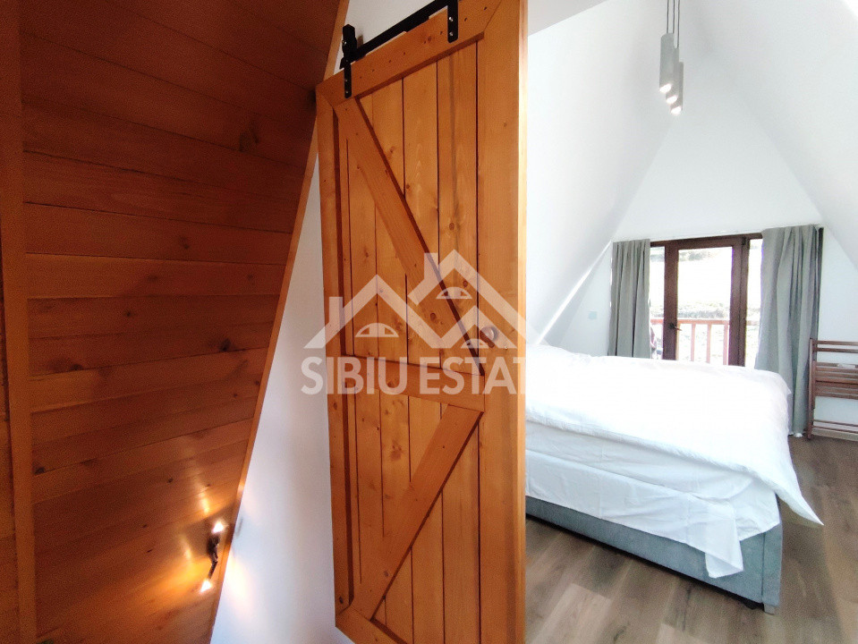 Casa de vacanta noua Sibiu Gura Raului, teren 1100mp