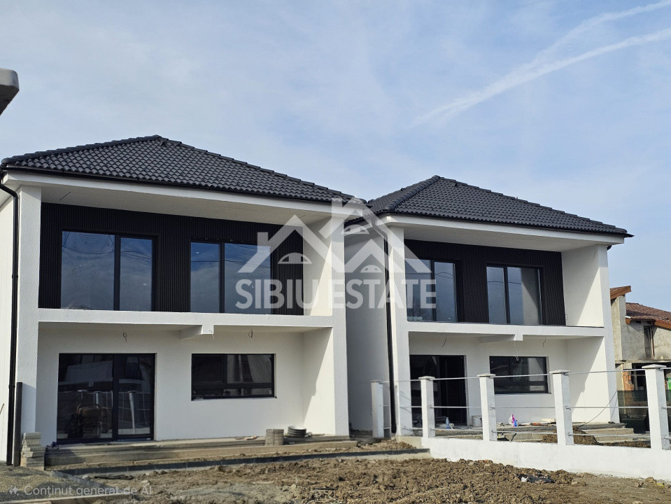 Casa noua 4 camere, Selimbar teren 480 mp