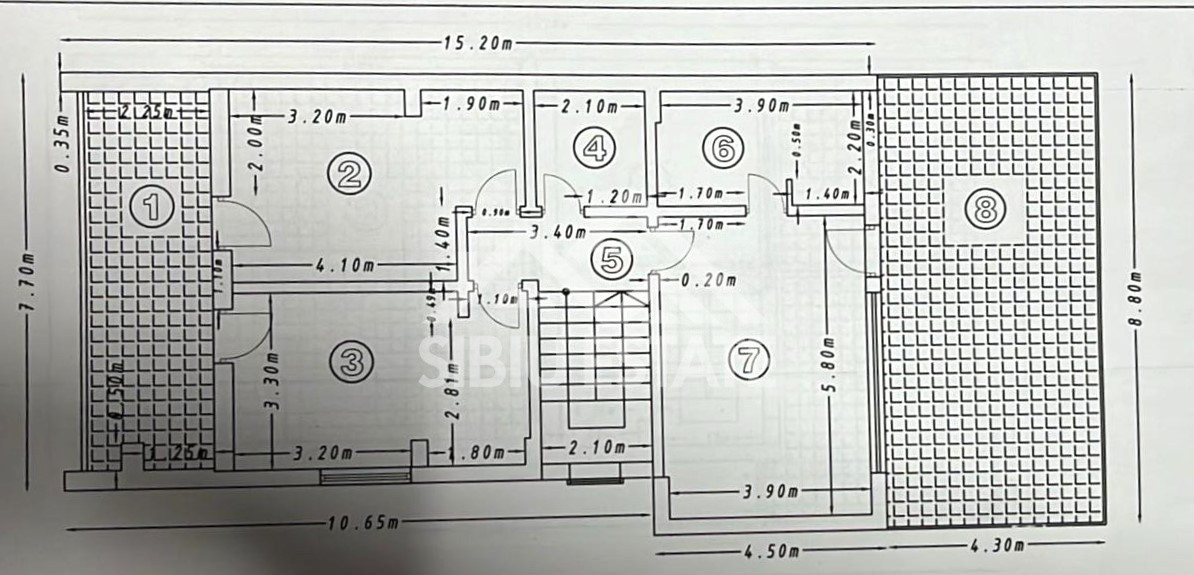 Casa Sibiu 6 camere, teren mare, garaje, Sura Mica