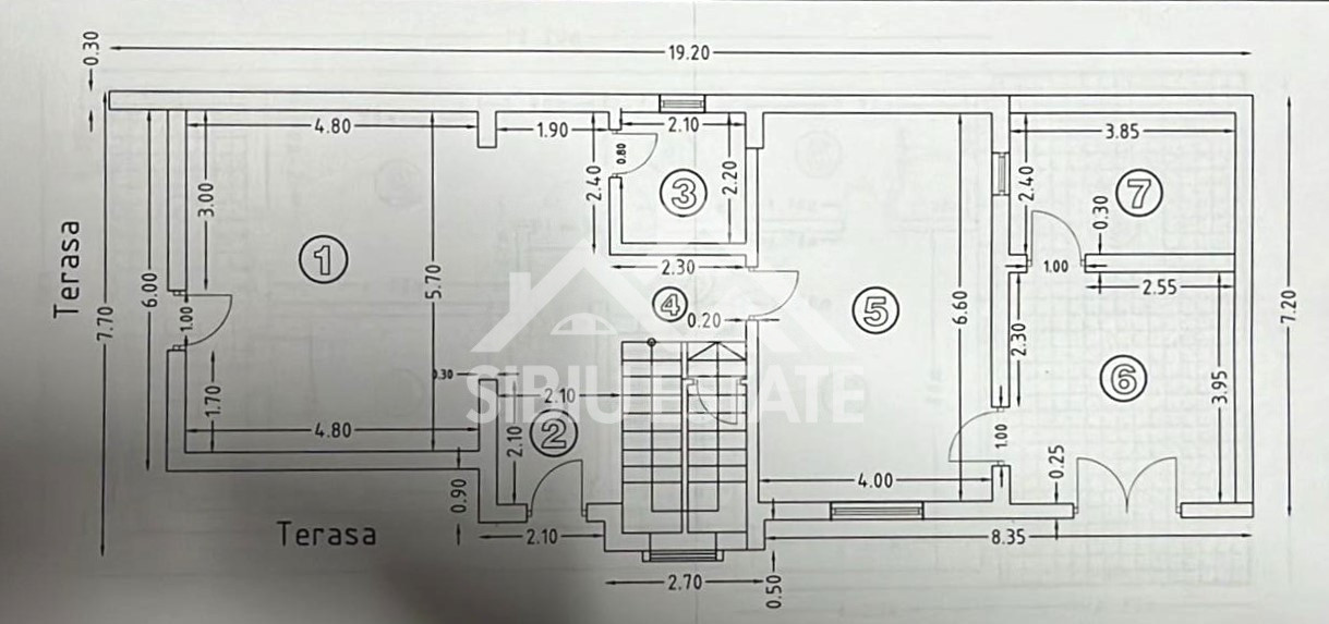Casa Sibiu 6 camere, teren mare, garaje, Sura Mica