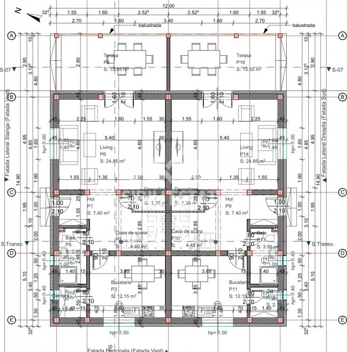 Casa 4 camere, 2 bai, curte si terasa Sibiu Calea Cisnadiei