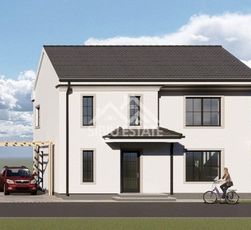 Casa 4 camere, 2 bai, curte si terasa Sibiu Calea Cisnadiei