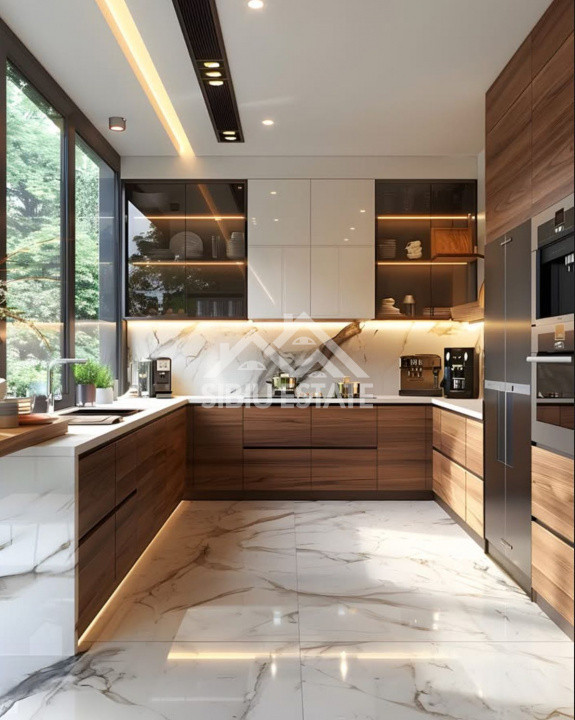 Casa 4 camere, 2 bai, curte si terasa Sibiu Calea Cisnadiei