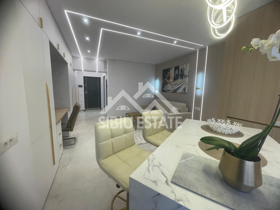 Garsoniera de LUX de inchiriat, etaj 1, mobilata si utilata premium