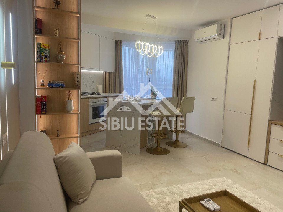 Garsoniera de LUX de inchiriat, etaj 1, mobilata si utilata premium