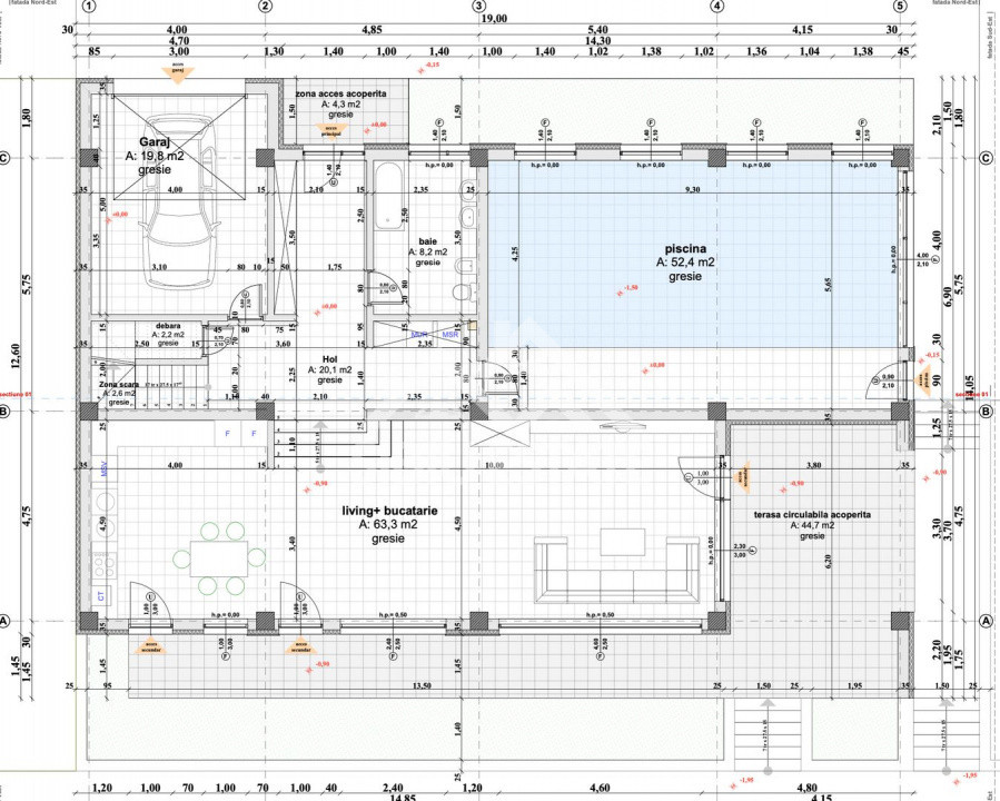 Casa Sibiu Cisnadioara, garaj, piscina, terase panoramice
