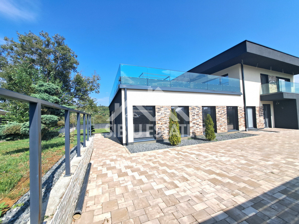 Casa Sibiu Cisnadioara, garaj, piscina, terase panoramice