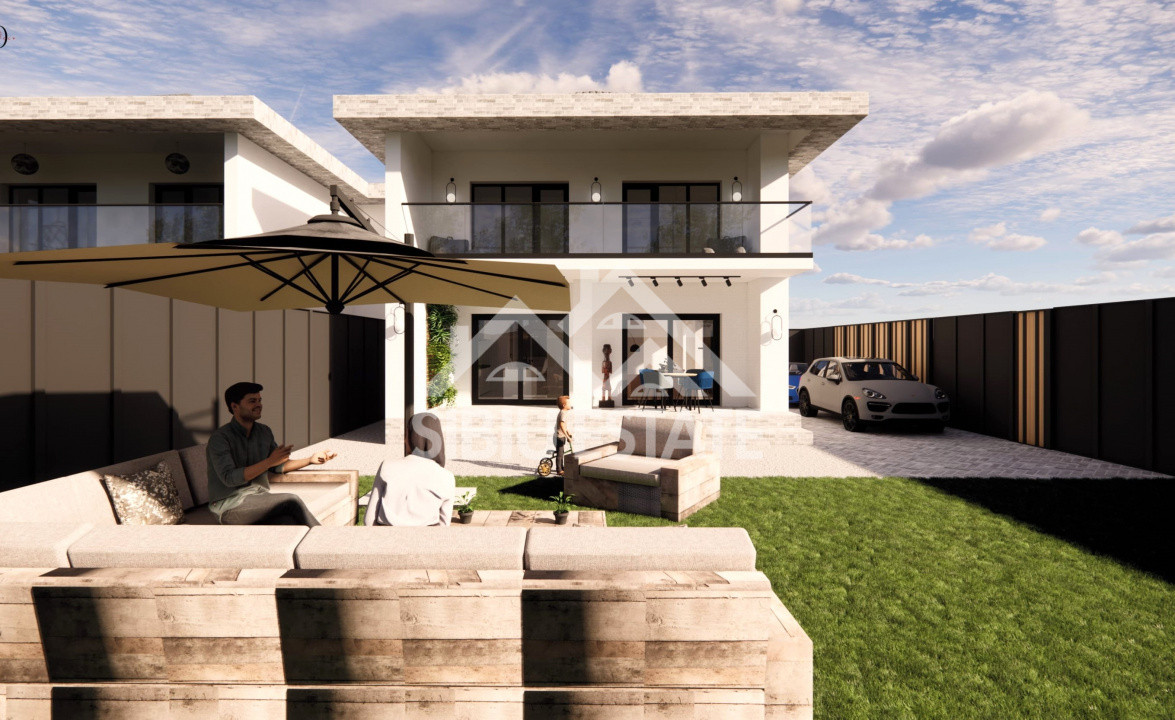 Casa individuala noua in Selimbar, 4 camere, teren generos 500 mp