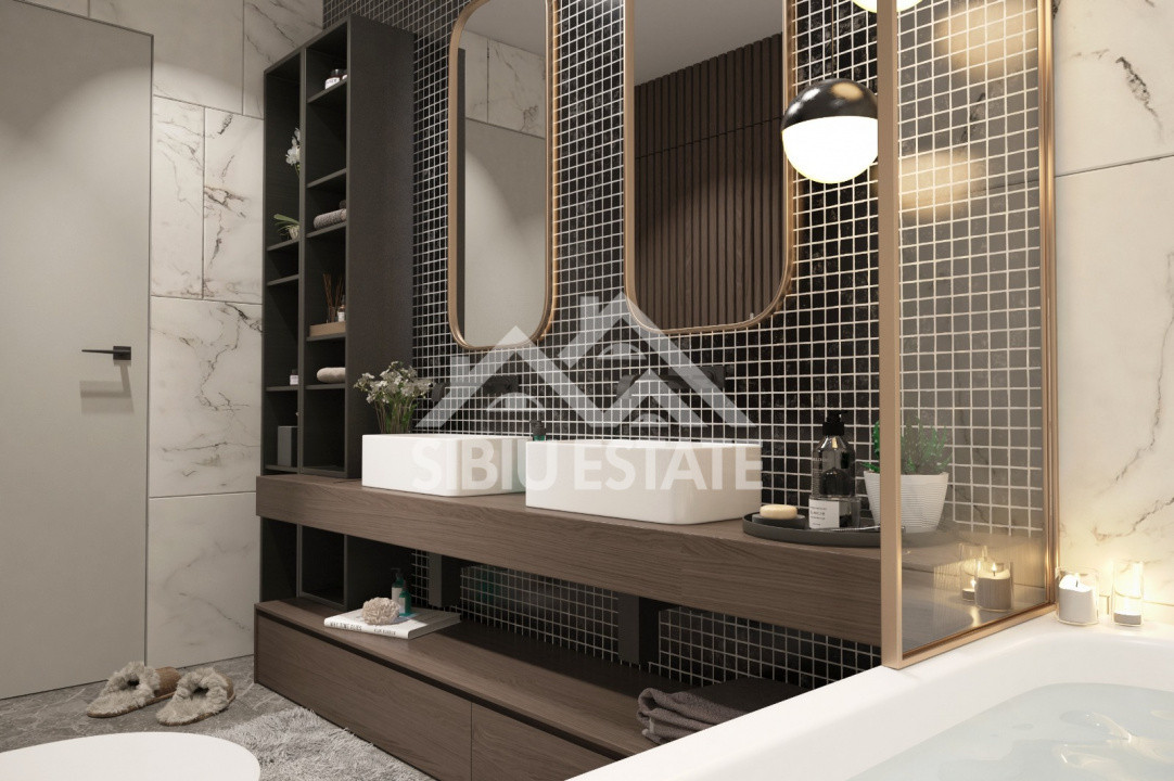 Apartament cu 4 camere,Terasa 117 mp.-Design avangardist și confort contemporan 