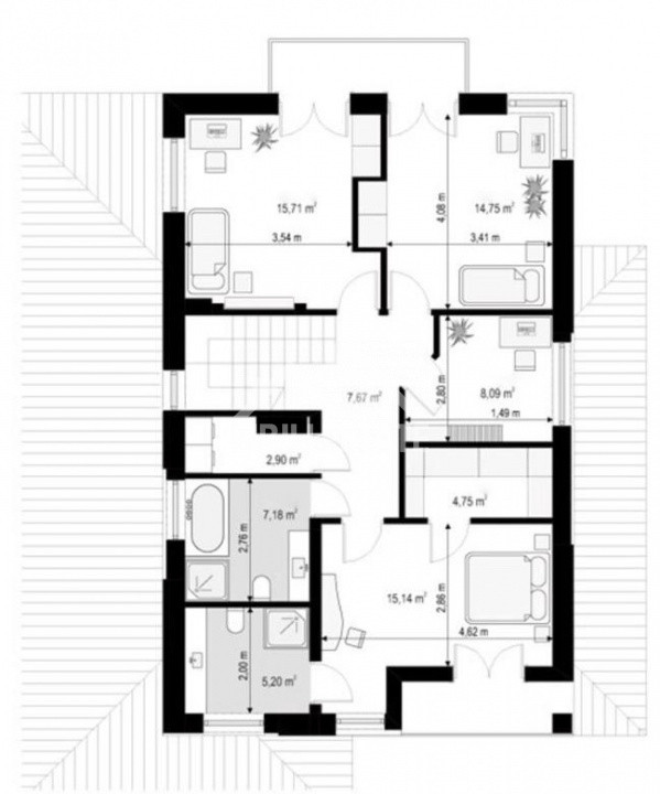 Casa individuala SIBIU, Selimbar, camere mari, 4 bai, garaj 