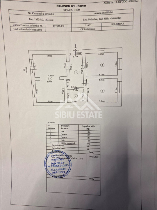 Spatiu de activitati sau birou in Selimbar