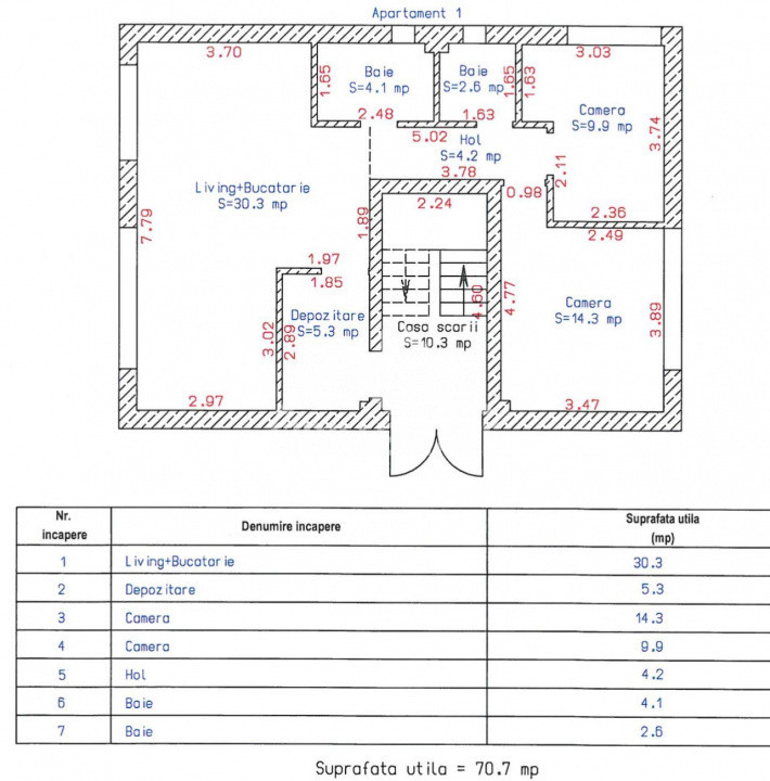 Apartament cu 3 camere,finisat la cheie, parter -Selimbar, Comision 0