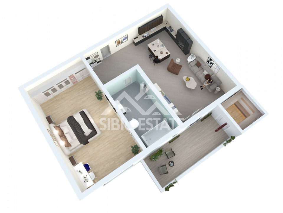 Apartament 2 camere 39,6 mp – Zona Lacul lui Binder